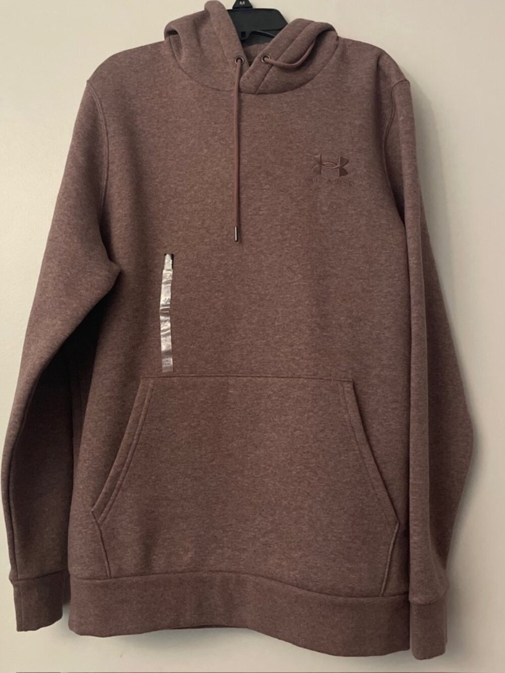 Under Armour Men's Icon Fleece Hoodie Maroon Mist Size S NEW WITH TAG 1373880